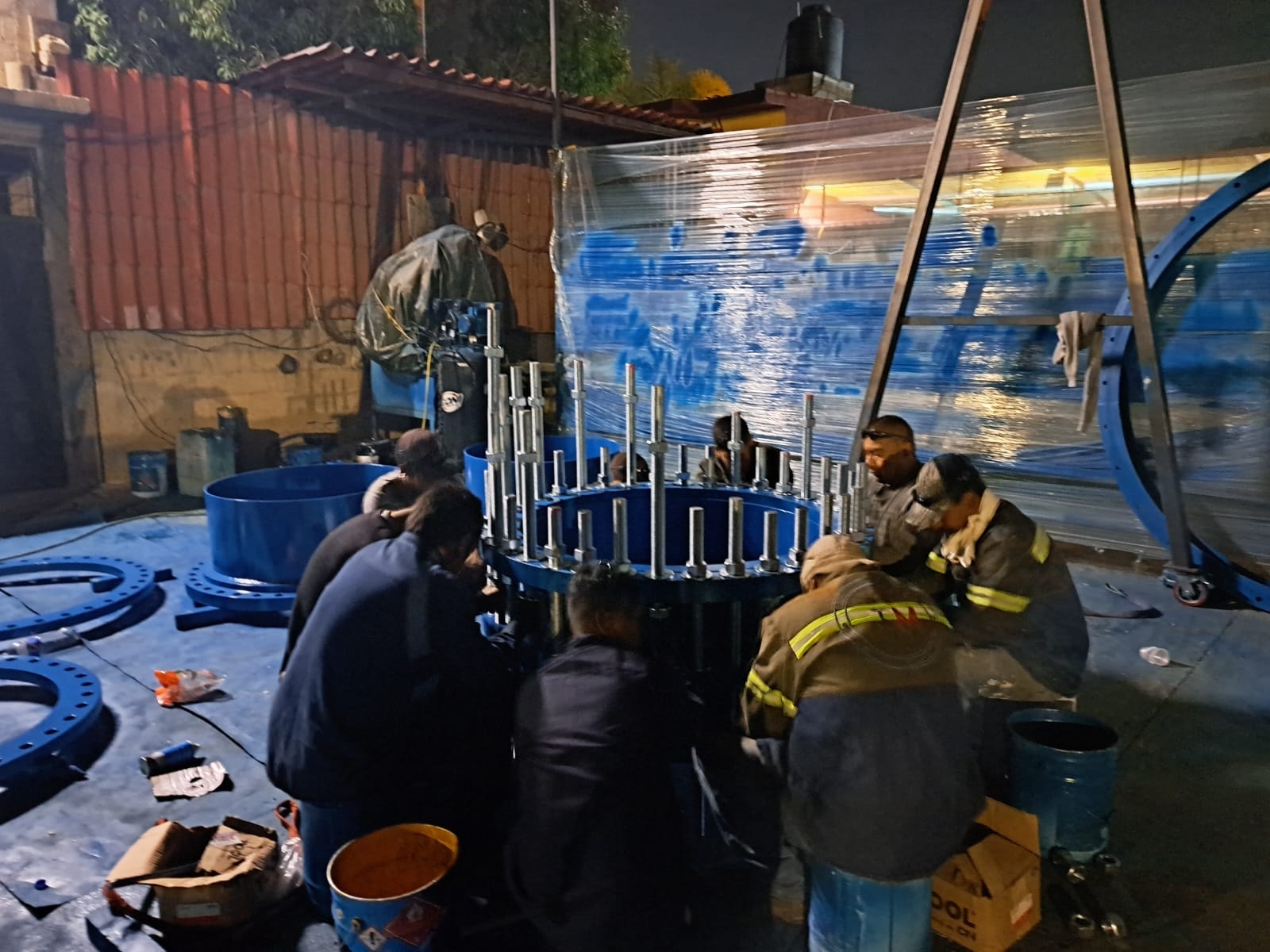 Fabricación de Carrete de Desmontaje en planta Santek