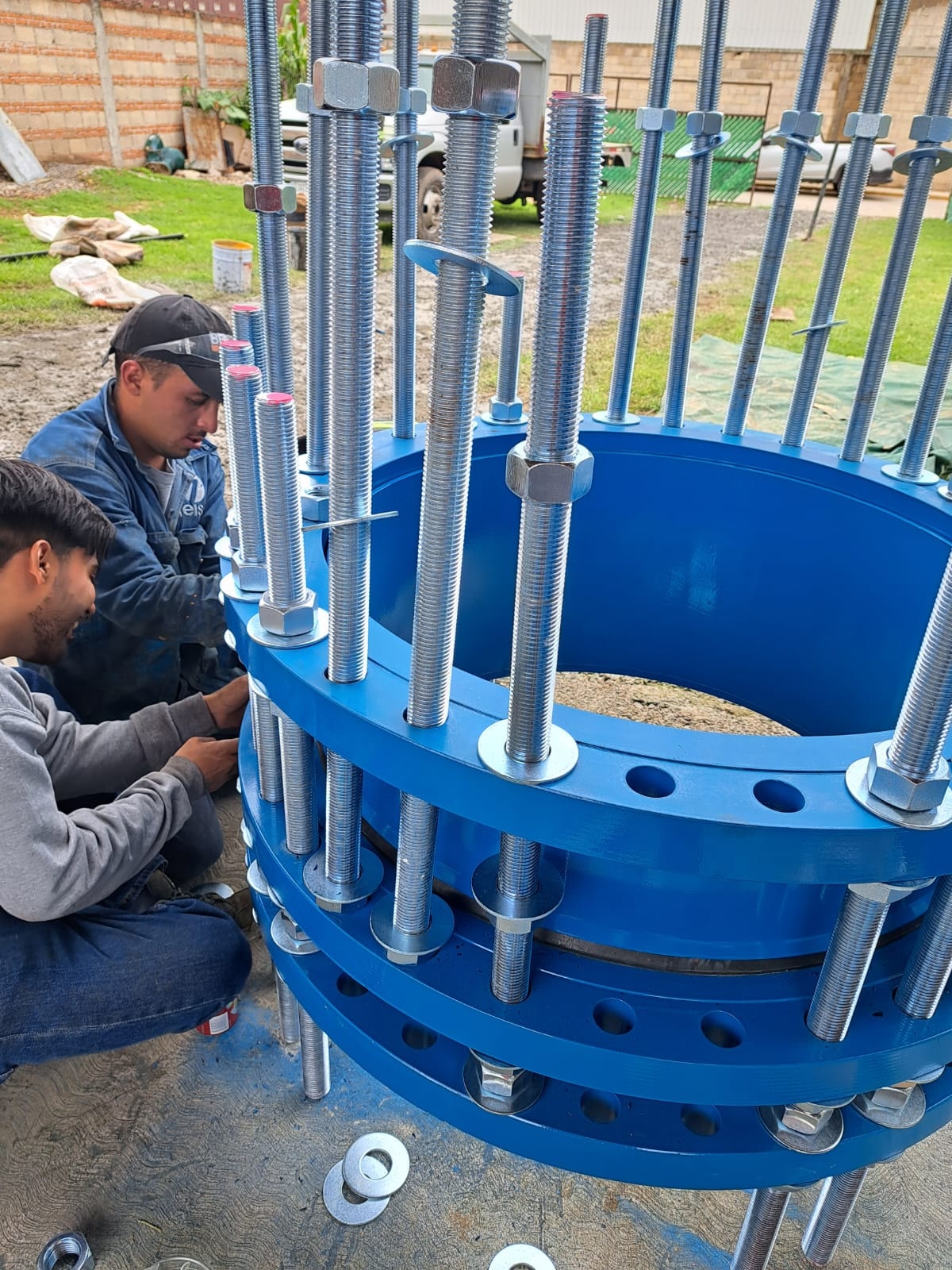Ensamble de Junta Dresser gran diámetro — técnicos Santek